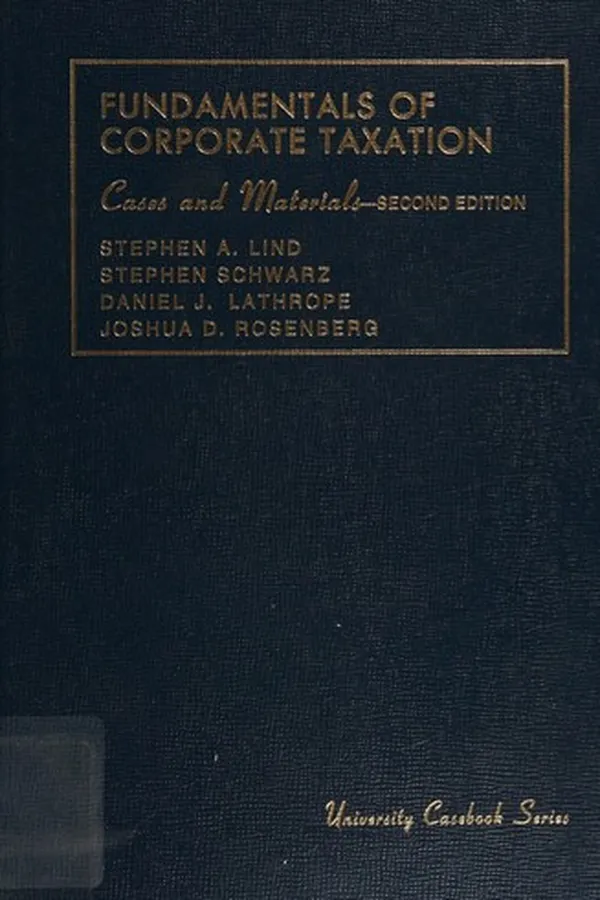 Capa de Cases and materials on fundamentals of corporate taxation