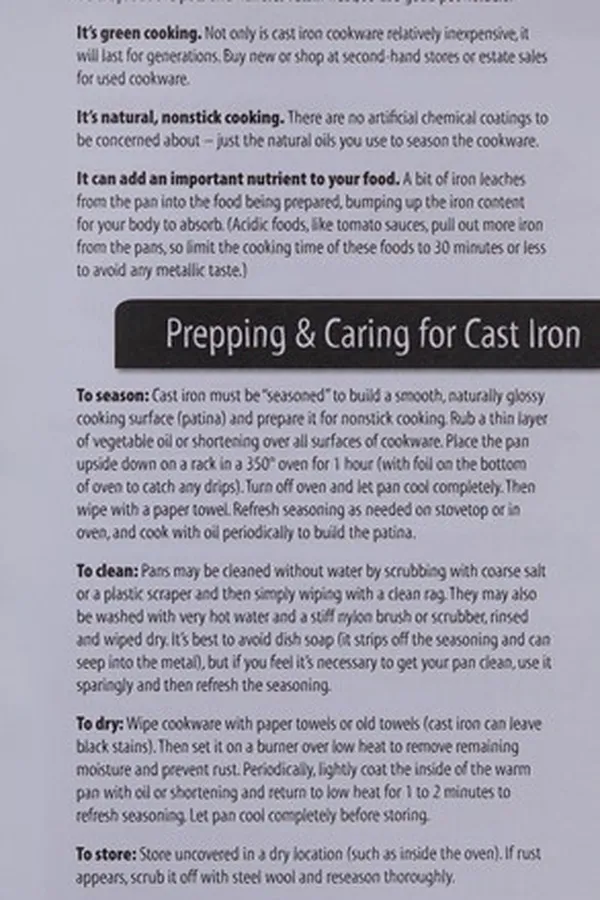 Capa de Cast iron cooking