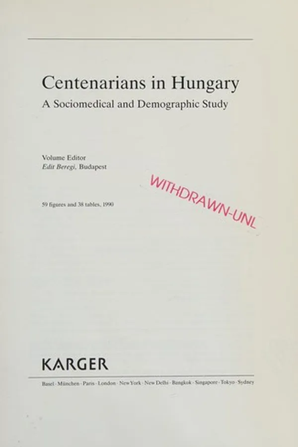 Capa de Centenarians in Hungary