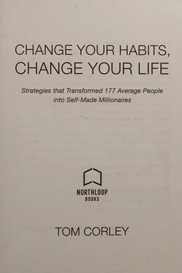Cover of Change your habits, change your life