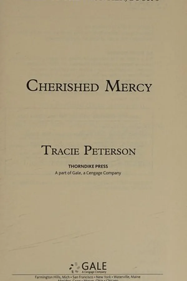 Capa de Cherished Mercy