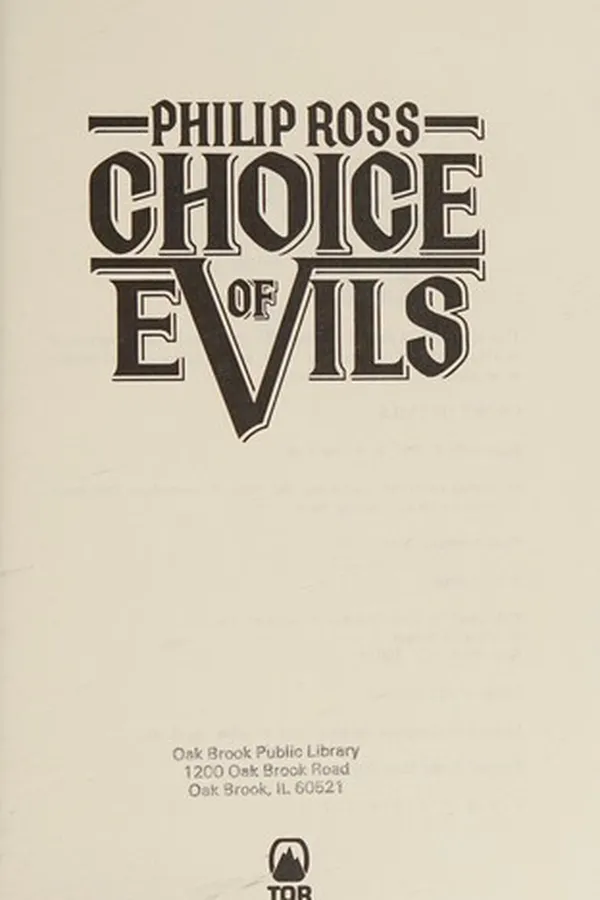 Capa de Choice of evils