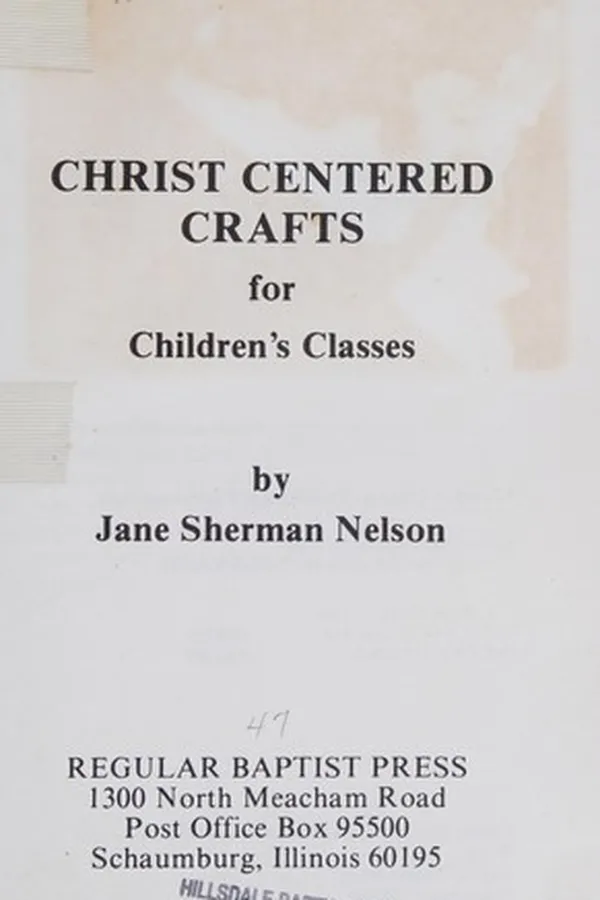Capa de Christ centered crafts for children's classes