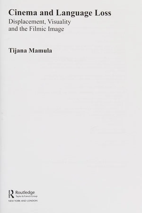 Capa de Cinema and language loss