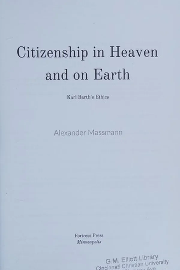 Capa de Citizenship in Heaven and on Earth