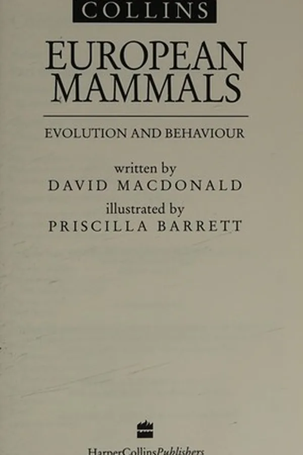 Capa de Collins European mammals