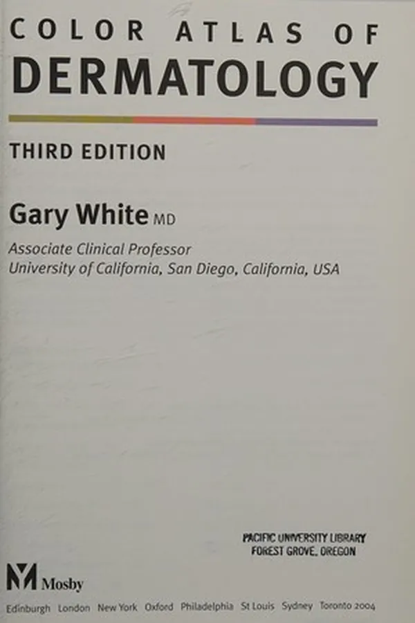 Capa de COLOR ATLAS OF DERMATOLOGY