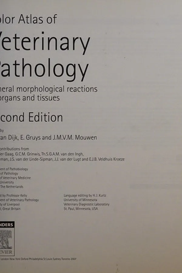 Capa de Color atlas of veterinary pathology