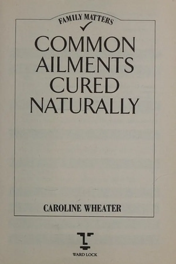 Capa de Common ailments cured naturally