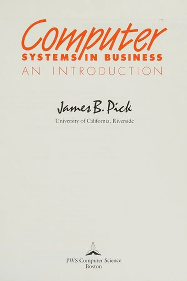 Capa de Computer systems in business
