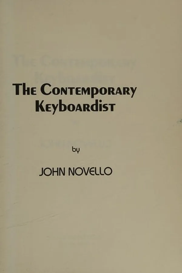 Capa de Contemporary Keyboardist