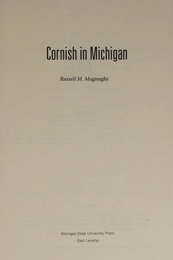 Capa de Cornish in Michigan