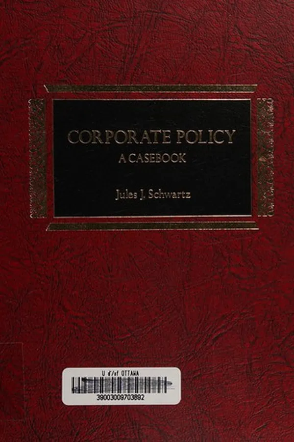Capa de Corporate policy