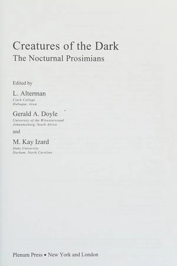 Capa de Creatures of the dark