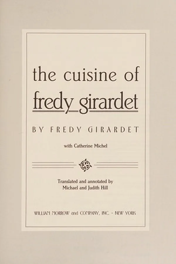 Capa de The cuisine of Fredy Girardet