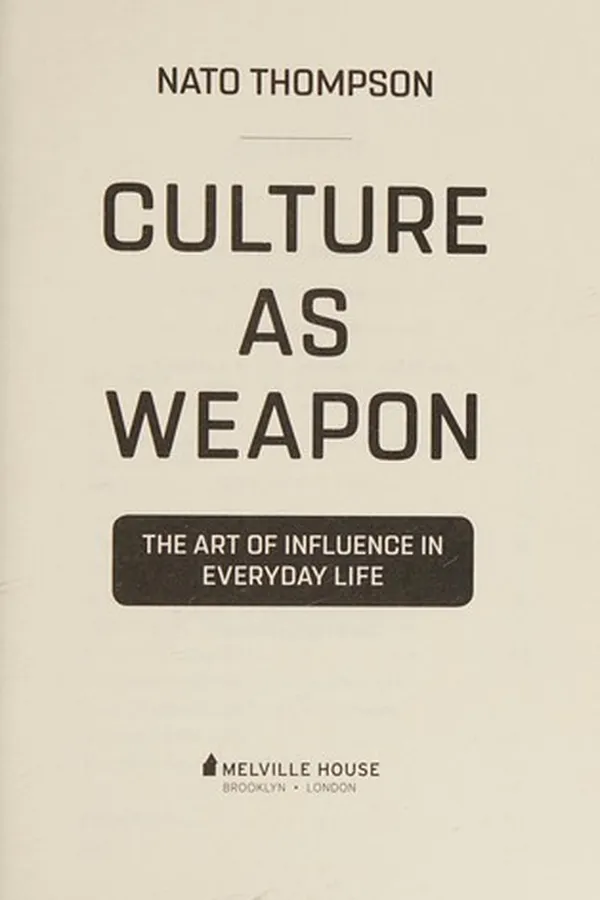 Capa de Culture as weapon