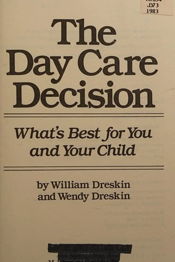 Capa de The day care decision