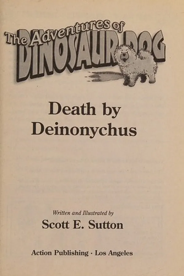 Capa de Death by Deinonychus (The Adventures of Dinosaur Dog)