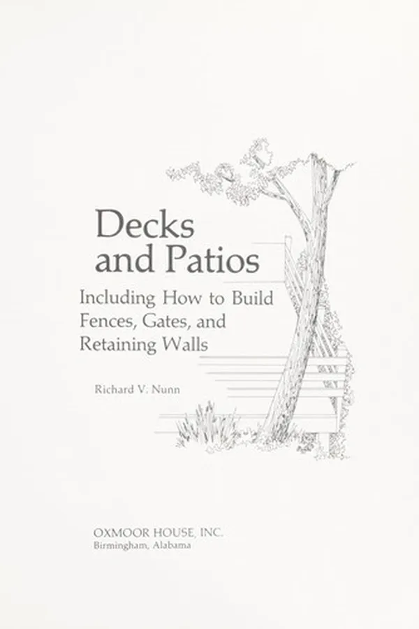 Capa de Decks and patios, including how to build fences, gates, and retaining walls