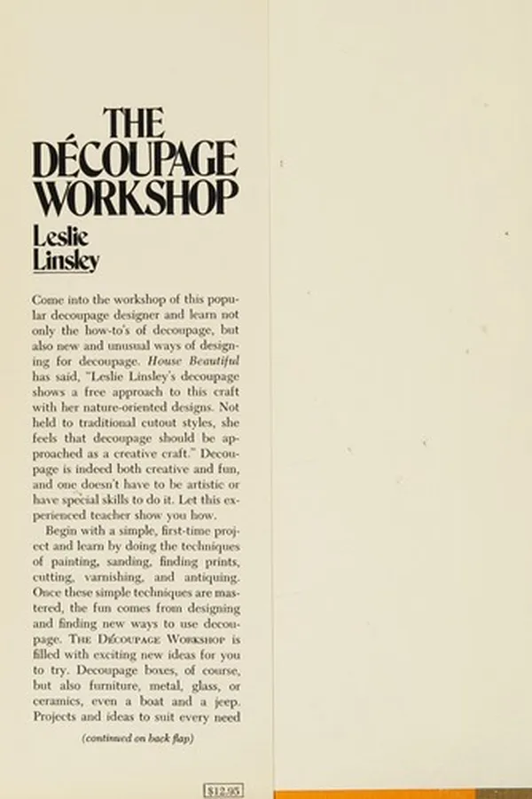 Capa de The decoupage workshop