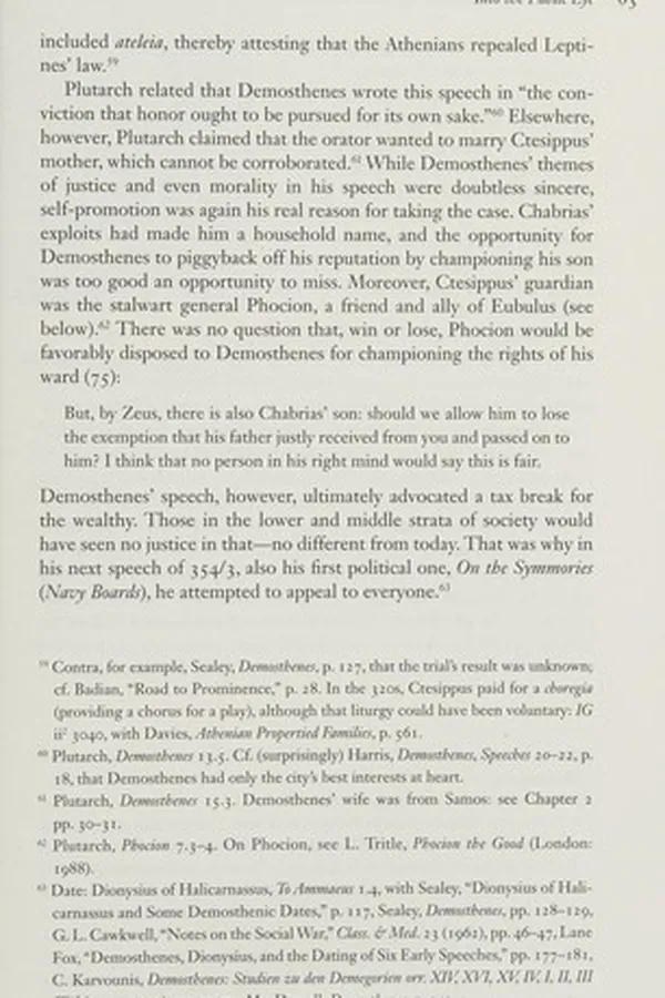Capa de Demosthenes of Athens and the fall of classical Greece