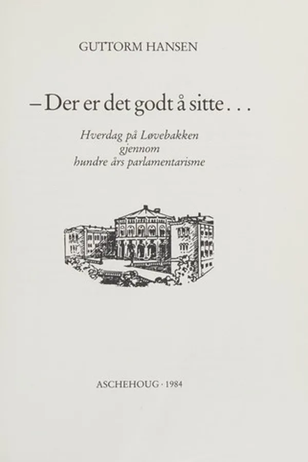 Capa de Der er det godt å sitte--