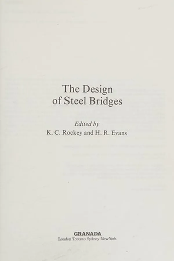 Capa de The Design of steel bridges