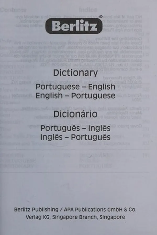 Capa de Dictionary