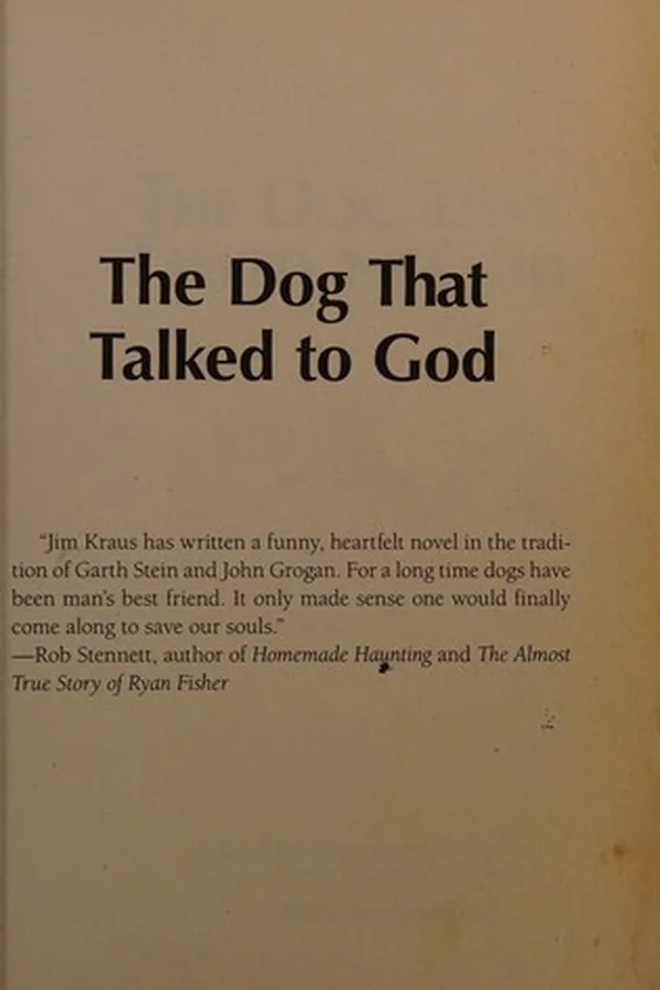 Capa de The dog who talked to god