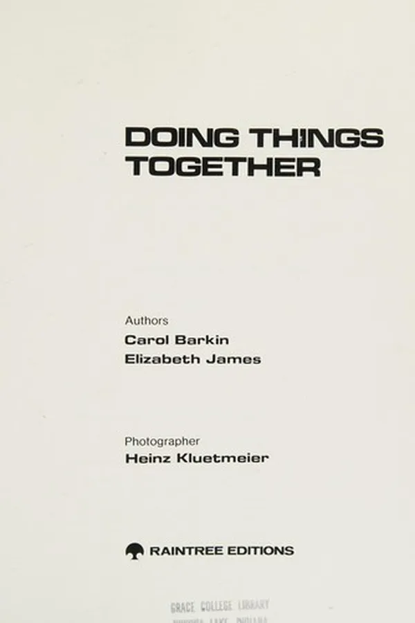 Cover of Doing things together