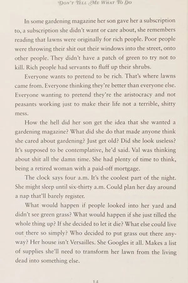 Capa de Don't tell me what to do