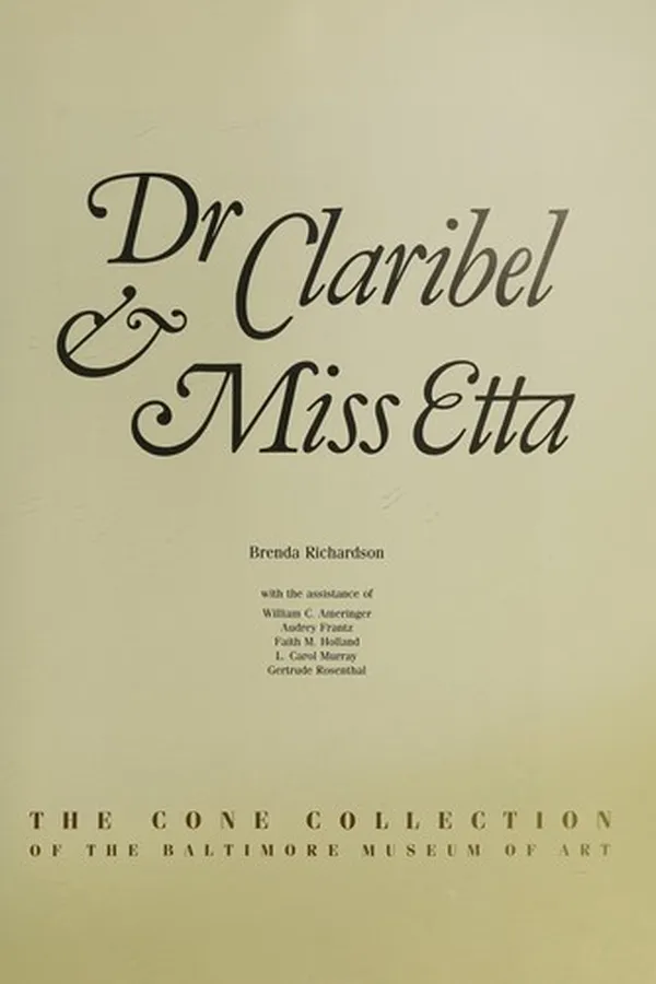 Capa de Dr Claribel & Miss Etta