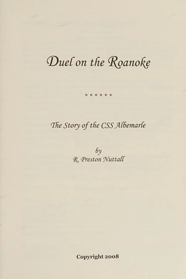 Capa de Duel on the Roanoke