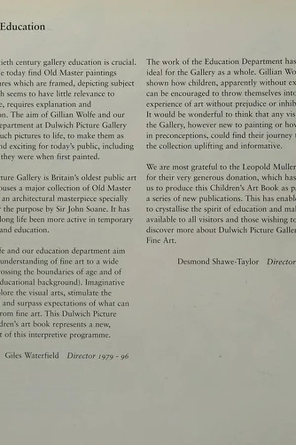Capa de Dulwich Picture Gallery