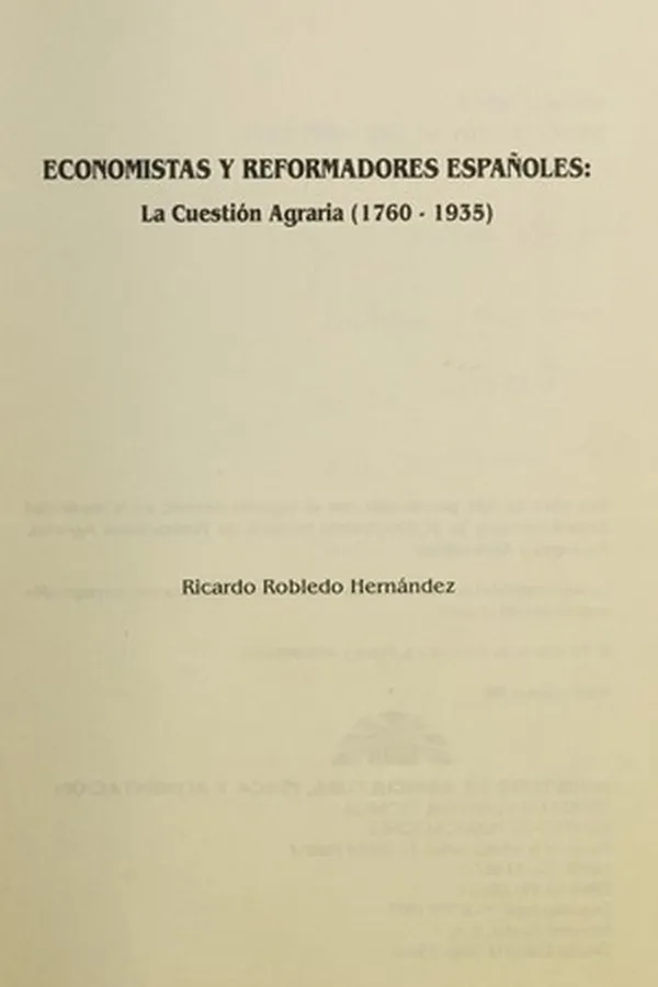 Capa de Economistas y reformadores españoles