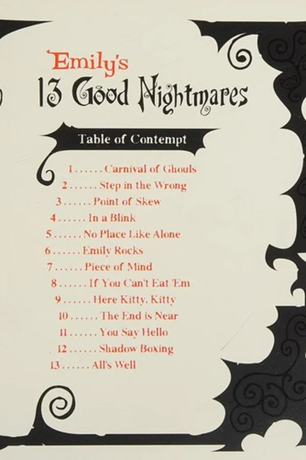Capa de Emily's good nightmares