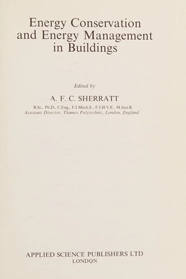 Capa de Energy Conservation & Energy Management in Buildings