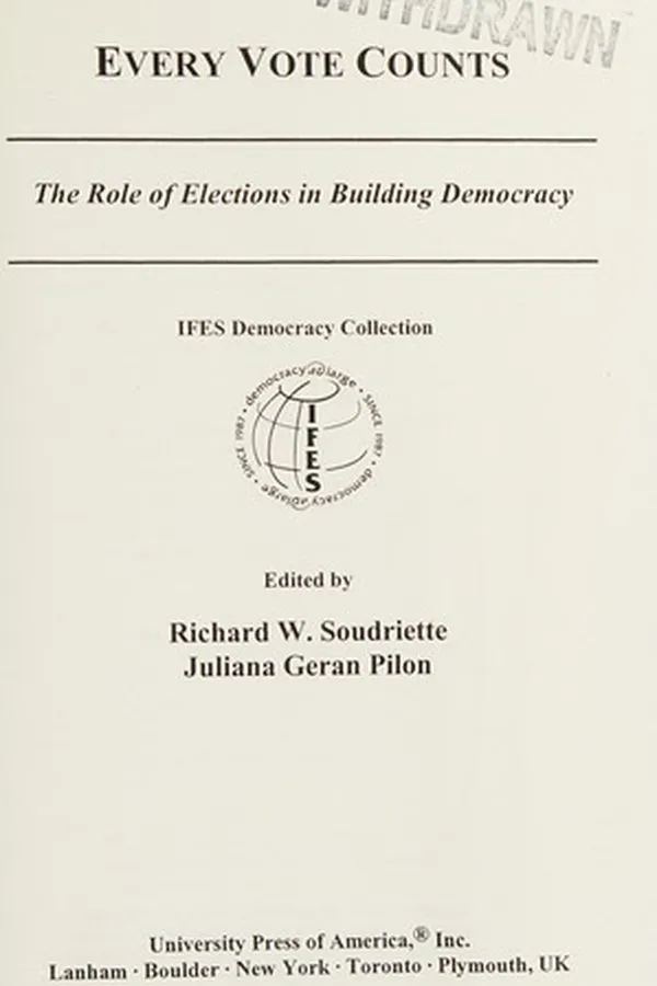 Capa de Every vote counts
