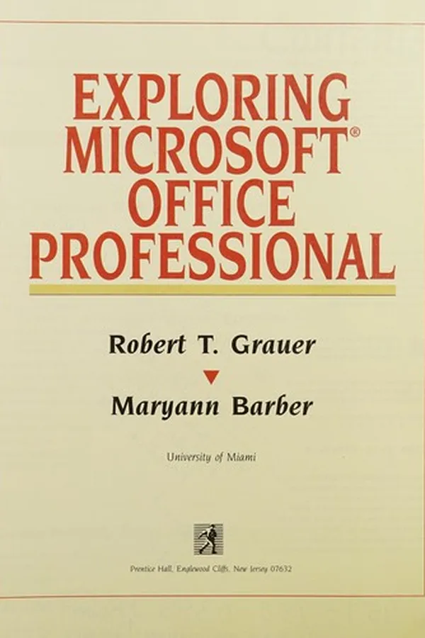 Capa de Exploring Microsoft Office Professional for Windows 3.1