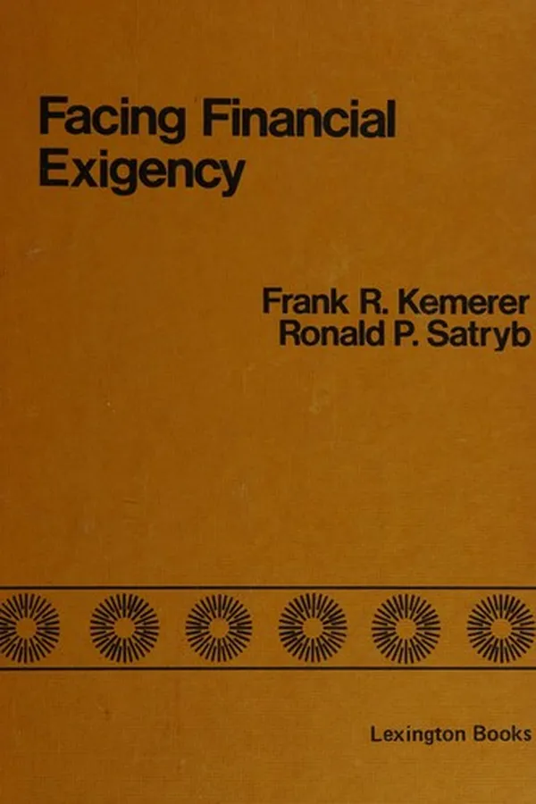 Capa de Facing financial exigency