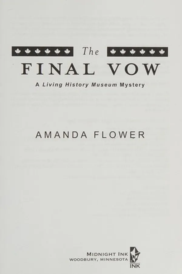 Capa de The final vow