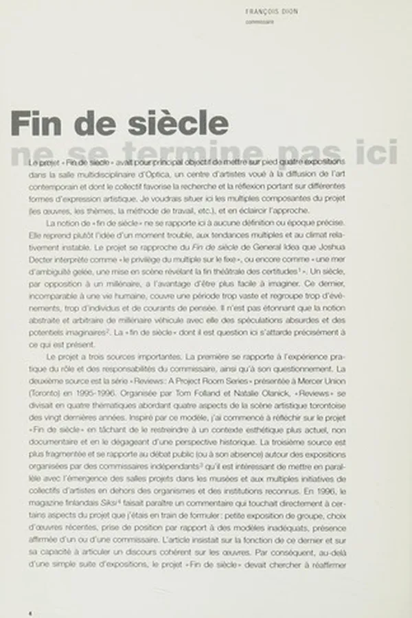 Capa de Fin De Siecle