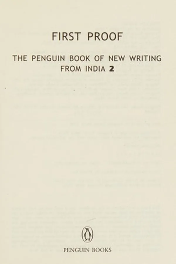 Cover of First Proof