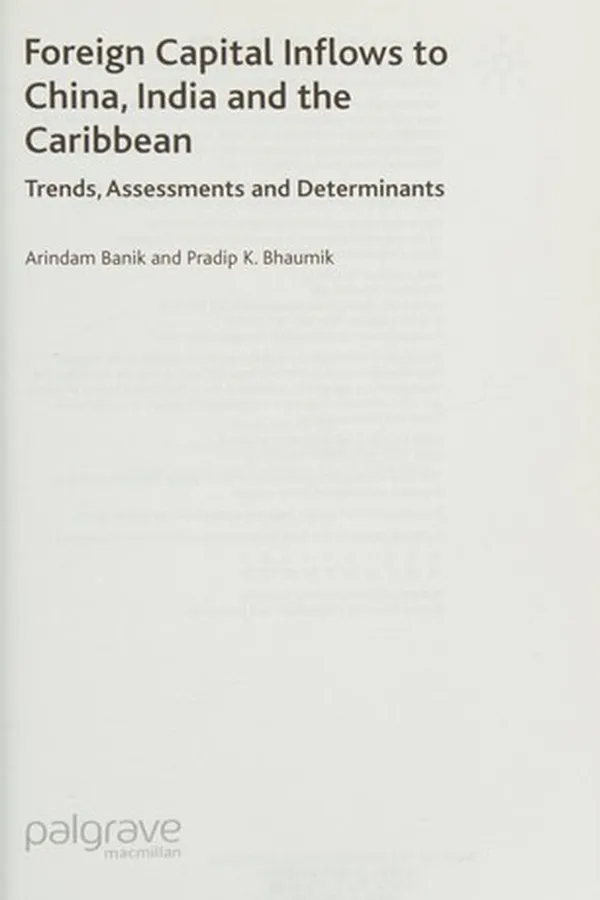 Capa de Foreign capital inflows to China, India and the Caribbean