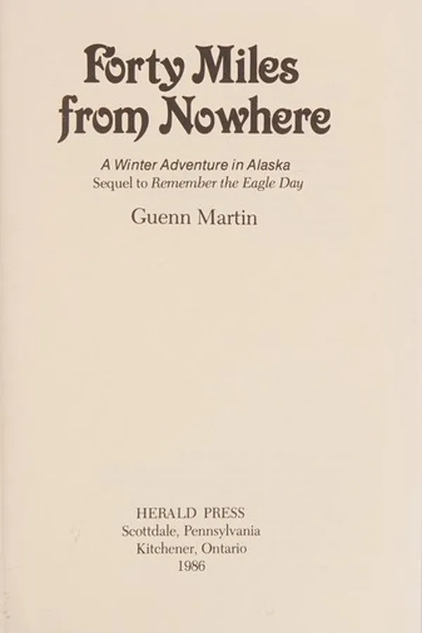 Capa de Forty miles from nowhere
