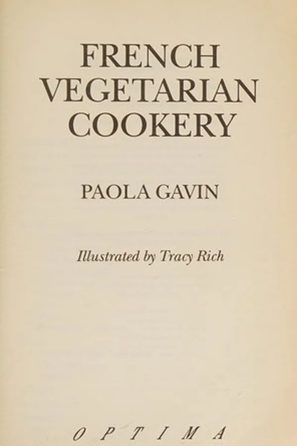 Capa de French vegetarian cookery