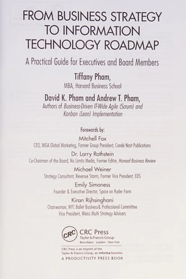 Capa de From business strategy to information technology roadmap