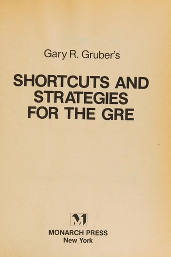 Capa de Gary R. Gruber's Shortcuts and strategies for the GRE