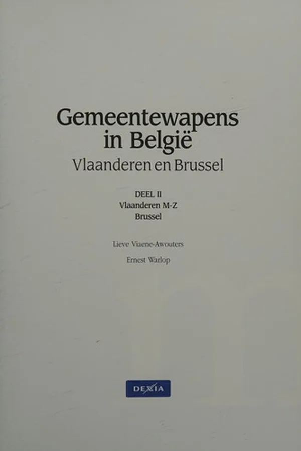 Capa de Gemeentewapens in België