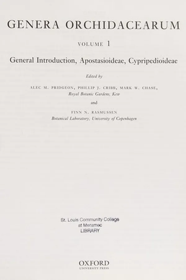Capa de Genera orchidacearum